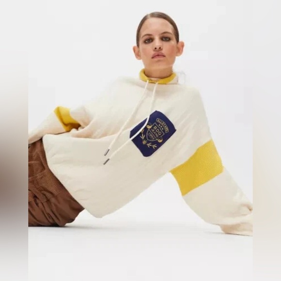 Urban Outfitters BDG Beckette Mock Neck Sweater- Sz XS Ret $148 cream color - Picture 2 of 11